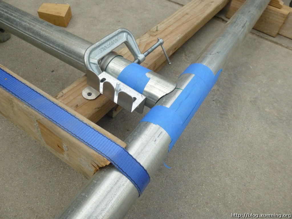 T型连接的管子，可以准备电焊了。